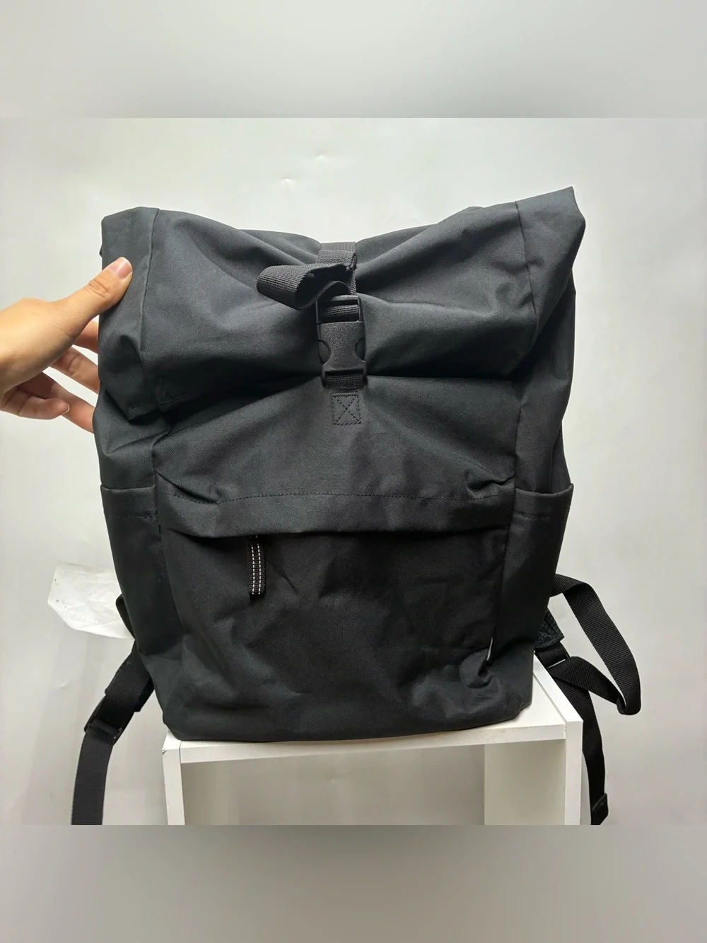 IKEA Starttid 18 L Laptop Backpack Black Padded Fold Over Bag School College
